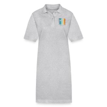 Parapente Rétro Vintage - Robe polo bio PAIGER Stanley/Stella Femme - gris chiné - Devant