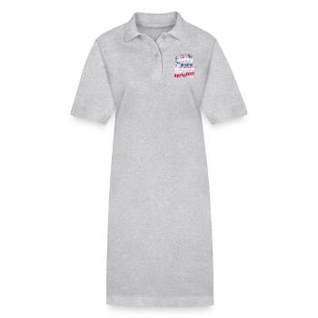 Nous sommes le 4 juillet et oui, c’est mon anniversaire. - Robe polo bio PAIGER Stanley/Stella Femme - gris chiné - Devant