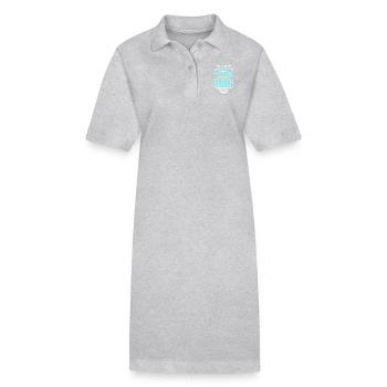 Mécanicien d’avion et papa - Robe polo bio PAIGER Stanley/Stella Femme - gris chiné - Devant