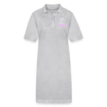 My favorite gymnast calls me mom - Stanley/Stella PAIGER Organic Women’s Polo Dress - heather grey - Front