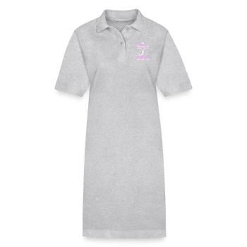 Queen of the bars gymnastics - Stanley/Stella Frauen Bio-Polokleid PAIGER - Grau meliert - Vorne