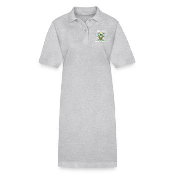 Dirndl kann ich mir nicht leisten Dirndl Ersatz - Stanley/Stella Frauen Bio-Polokleid PAIGER - Grau meliert - Vorne