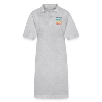 Husband dad laboratory technologist hero - Stanley/Stella Frauen Bio-Polokleid PAIGER - Grau meliert - Vorne