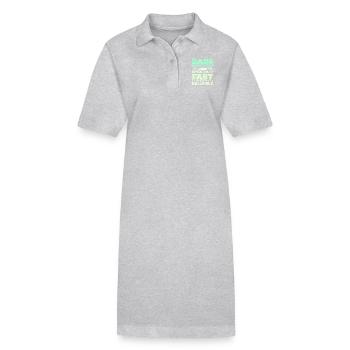 Dads taxi service - Stanley/Stella PAIGER Organic Women’s Polo Dress - heather grey - Front