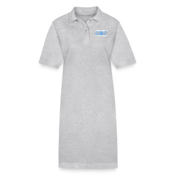 Les gens ne peuvent pas utiliser s’ils sont inutiles. - Robe polo bio PAIGER Stanley/Stella Femme - gris chiné - Devant