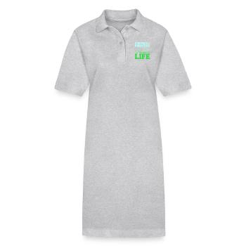 Protéger et préserver la vie marine - Robe polo bio PAIGER Stanley/Stella Femme - gris chiné - Devant