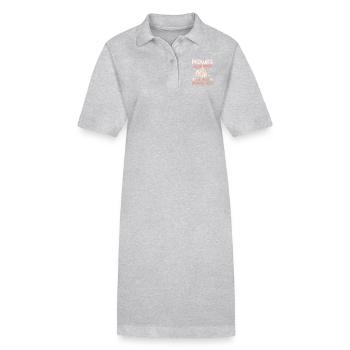 Sage-femme nous aidons les gens - Robe polo bio PAIGER Stanley/Stella Femme - gris chiné - Devant