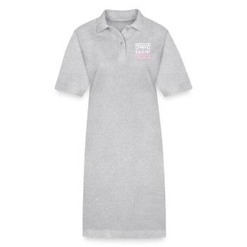 Ne me faites pas utiliser ma voix de sage-femme - Robe polo bio PAIGER Stanley/Stella Femme - gris chiné - Devant