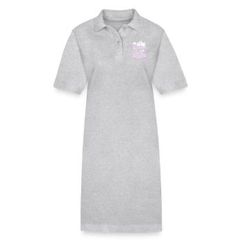 Cette reine vient d’acheter son premier appartement - Robe polo bio PAIGER Stanley/Stella Femme - gris chiné - Devant