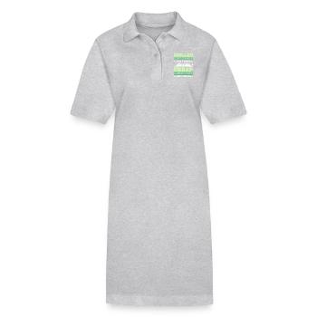 Les paysagistes qualifiés ne sont pas bon marché - Robe polo bio PAIGER Stanley/Stella Femme - gris chiné - Devant