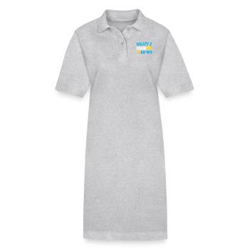 Daddy's Little Darling Cute Kiddie Sun Star Kid - Stanley/Stella Frauen Bio-Polokleid PAIGER - Grau meliert - Vorne