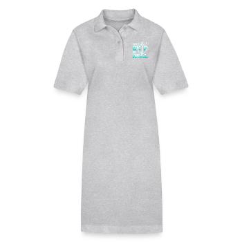 That ship be real Cruising - Stanley/Stella Frauen Bio-Polokleid PAIGER - Grau meliert - Vorne
