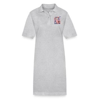 Es Ist Mein 6 Geburtstag Eagle 4. Juli - Stanley/Stella Frauen Bio-Polokleid PAIGER - Grau meliert - Vorne