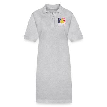 Firequacker Duck 4 juillet Firecracker - Robe polo bio PAIGER Stanley/Stella Femme - gris chiné - Devant