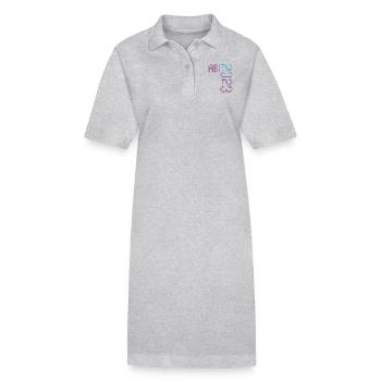 Abitur Gymnasium Women and Men Abi 2023 - Stanley/Stella PAIGER Organic Women’s Polo Dress - heather grey - Front