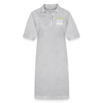 Mothers Day Mommy Tennis Mom - Stanley/Stella PAIGER Organic Women’s Polo Dress - heather grey - Front