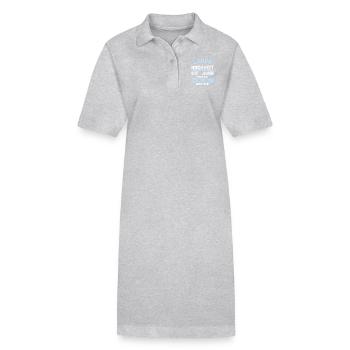 3 verheiratet Leder Hochzeit 3.Hochzeitstag - Stanley/Stella Frauen Bio-Polokleid PAIGER - Grau meliert - Vorne