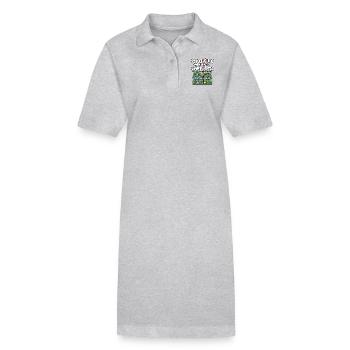 Remède pour le bonheur Reptile Wildlife Animal Rescuer - Robe polo bio PAIGER Stanley/Stella Femme - gris chiné - Devant