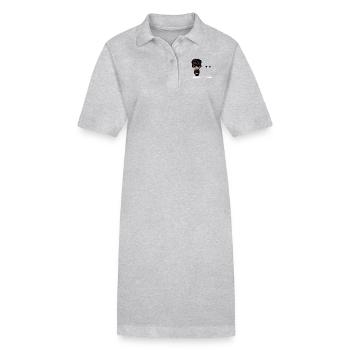 Napoléon Napoléon Joyeux Napoléon Bonaparte - Robe polo bio PAIGER Stanley/Stella Femme - gris chiné - Devant