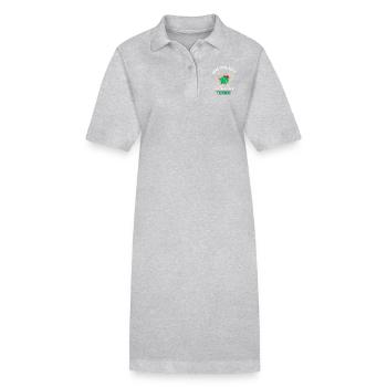 Grab your balls tennis - Robe polo bio PAIGER Stanley/Stella Femme - gris chiné - Devant