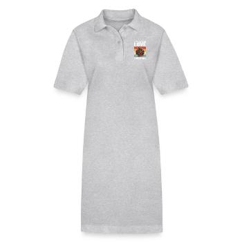 Porcs-épics Cadeau de porc-épic - Robe polo bio PAIGER Stanley/Stella Femme - gris chiné - Devant