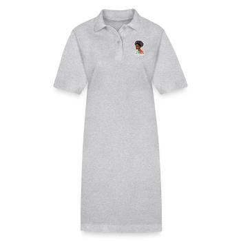 Jazz - Stanley/Stella Frauen Bio-Polokleid PAIGER - Grau meliert - Vorne