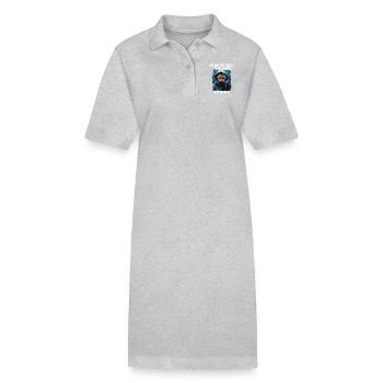Hab mich auf Geduld testen lassen war bin negativ - Stanley/Stella Frauen Bio-Polokleid PAIGER - Grau meliert - Vorne