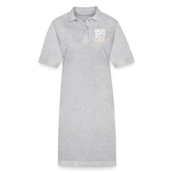 Best mates for life cockapoo - Stanley/Stella PAIGER Organic Women’s Polo Dress - heather grey - Front