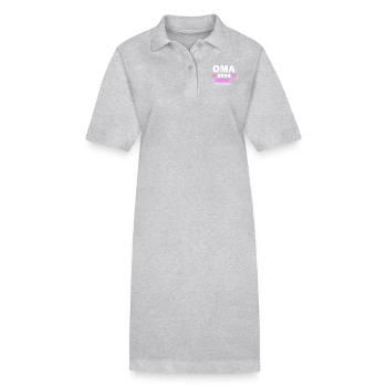 Oma 2024 - Oma werden - Oma loading 2024 - Stanley/Stella Frauen Bio-Polokleid PAIGER - Grau meliert - Vorne