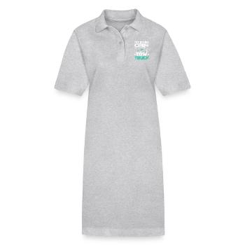 Mon autre voiture est une dépanneuse - Robe polo bio PAIGER Stanley/Stella Femme - gris chiné - Devant