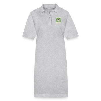 Ich bin nicht klein, ich bin ein Kobold, lustig - Stanley/Stella Frauen Bio-Polokleid PAIGER - Grau meliert - Vorne