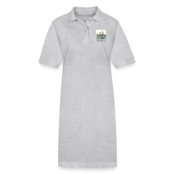 Venezia - Stanley/Stella Frauen Bio-Polokleid PAIGER - Grau meliert - Vorne