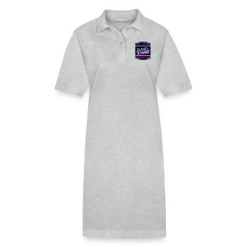 pirate chef pastry chef design sayings cook - Stanley/Stella Frauen Bio-Polokleid PAIGER - Grau meliert - Vorne