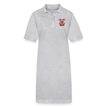 Petit Koala - Robe polo bio PAIGER Stanley/Stella Femme - gris chiné - Devant
