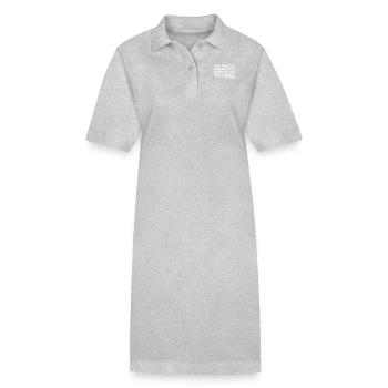 Du solltest auf jeden Fall auf dem Tisch blutig tanzen - Stanley/Stella Frauen Bio-Polokleid PAIGER - Grau meliert - Vorne