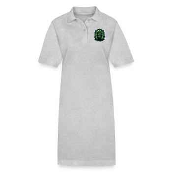 Buddhismus Yoga Buddhist Zen Meditation Buddha - Stanley/Stella Frauen Bio-Polokleid PAIGER - Grau meliert - Vorne