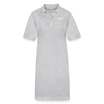 Dieser Tom Collins schmeckt so, wie ich wirklich trinke - Stanley/Stella Frauen Bio-Polokleid PAIGER - Grau meliert - Vorne