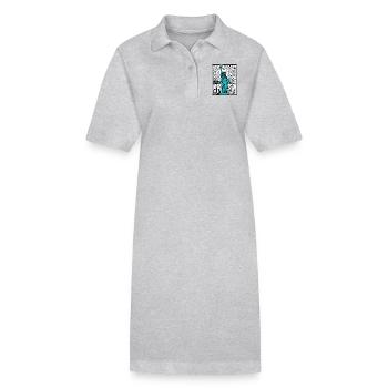 Statue de la LibertéNew York - Robe polo bio PAIGER Stanley/Stella Femme - gris chiné - Devant