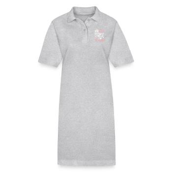 Cool girls hunt with hawks Falconer - Stanley/Stella PAIGER Organic Women’s Polo Dress - heather grey - Front