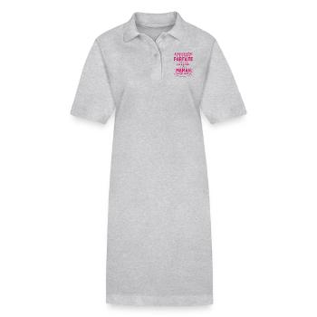 Pas parfaite mais je suis maman fête des mères - Robe polo bio PAIGER Stanley/Stella Femme - gris chiné - Devant