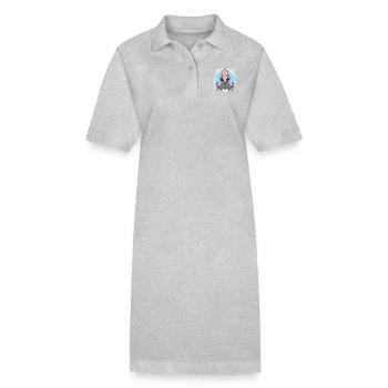 Squid Lover - Stanley/Stella PAIGER Organic Women’s Polo Dress - heather grey - Front