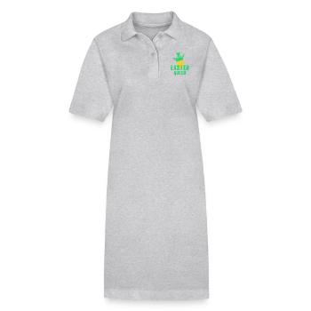 Reine de Pâques - Robe polo bio PAIGER Stanley/Stella Femme - gris chiné - Devant