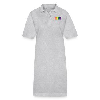 Pride-Farben - Stanley/Stella Frauen Bio-Polokleid PAIGER - Grau meliert - Vorne