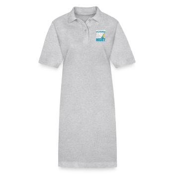 Cleaner By Day Really Tired By Night Housekeeping - Stanley/Stella PAIGER Organic Women’s Polo Dress - heather grey - Front