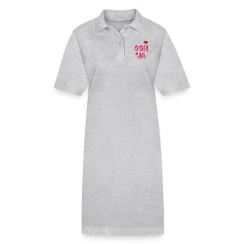 Ooh ja - Stanley/Stella Frauen Bio-Polokleid PAIGER - Grau meliert - Vorne
