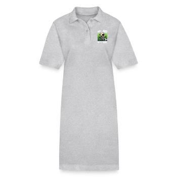 Football Joueur De Football Arbitre Terrain De Football Drôle - Robe polo bio PAIGER Stanley/Stella Femme - gris chiné - Devant