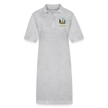 Alpaga Alpagas Alpaga - Robe polo bio PAIGER Stanley/Stella Femme - gris chiné - Devant