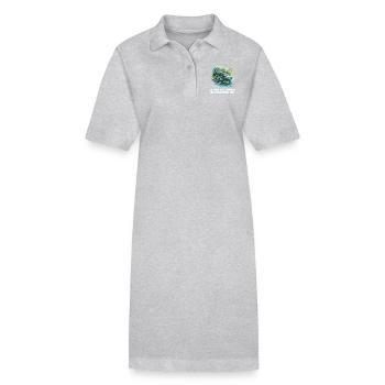 Alligatoren Alligator - Stanley/Stella Frauen Bio-Polokleid PAIGER - Grau meliert - Vorne