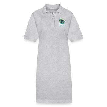 Alligatoren Alligator - Stanley/Stella Frauen Bio-Polokleid PAIGER - Grau meliert - Vorne