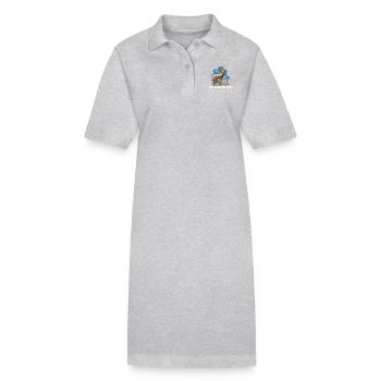 Antilope Antilope ouverte - Robe polo bio PAIGER Stanley/Stella Femme - gris chiné - Devant